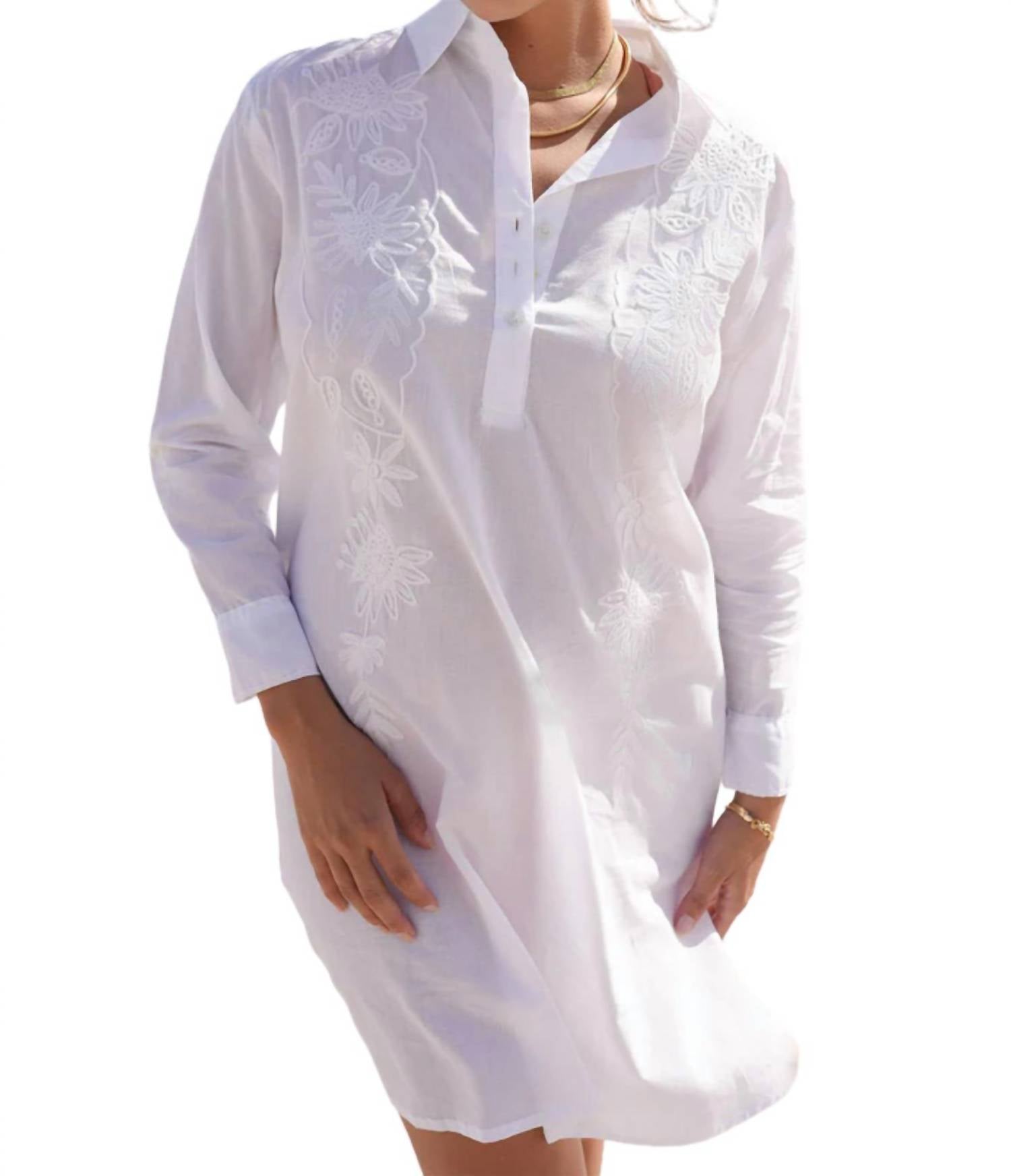 

Туника Penny Shirt в белом цвете Debbie Katz