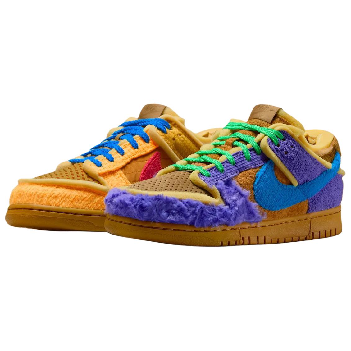 

Dunk Low Cactus Plant Flea Market Swamp Sponge Psychic Purple Nike, фиолетовый/желтый