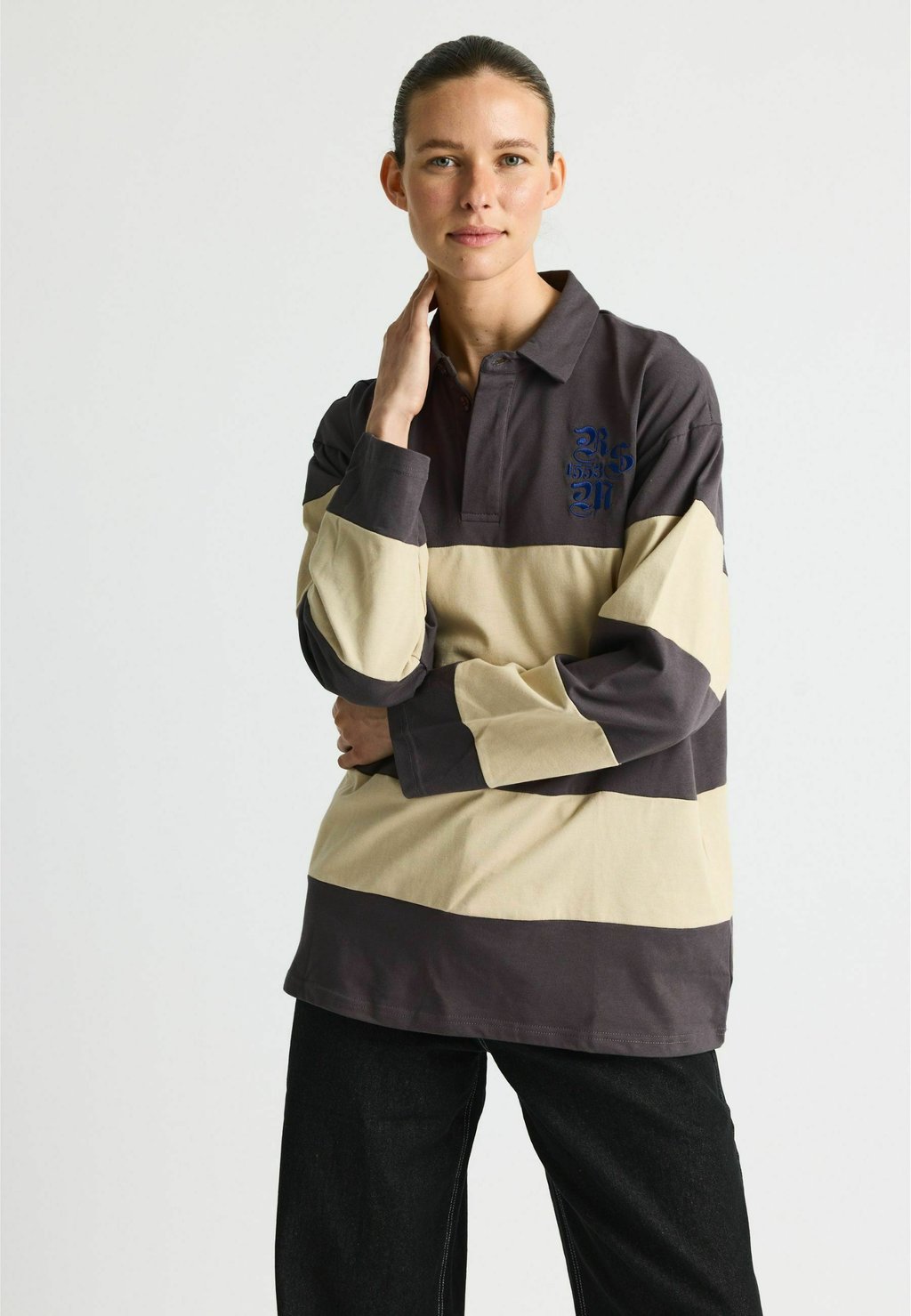 

Топ с длинными рукавами DEANRS - Polo shirt Résumé, черный