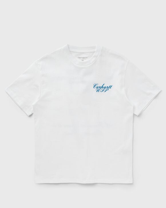 

Топ Carhartt Wip Wmns S/S Exchange Tee, цвет white / blue