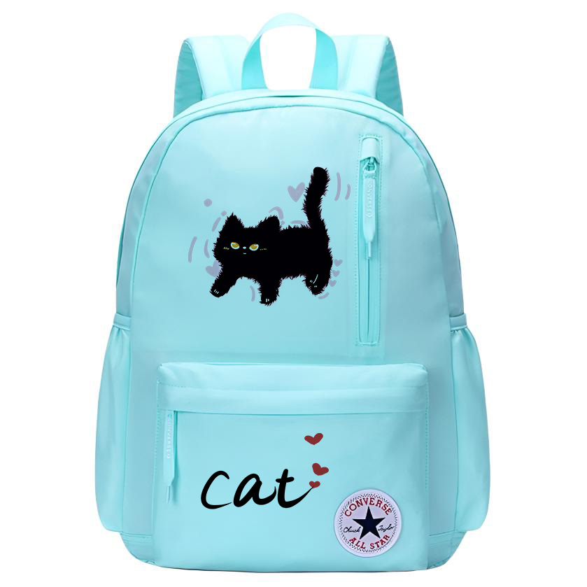 

Converse Полиэстеровый рюкзак унисекс Aruba Blue, Fluffy Shocked Cat