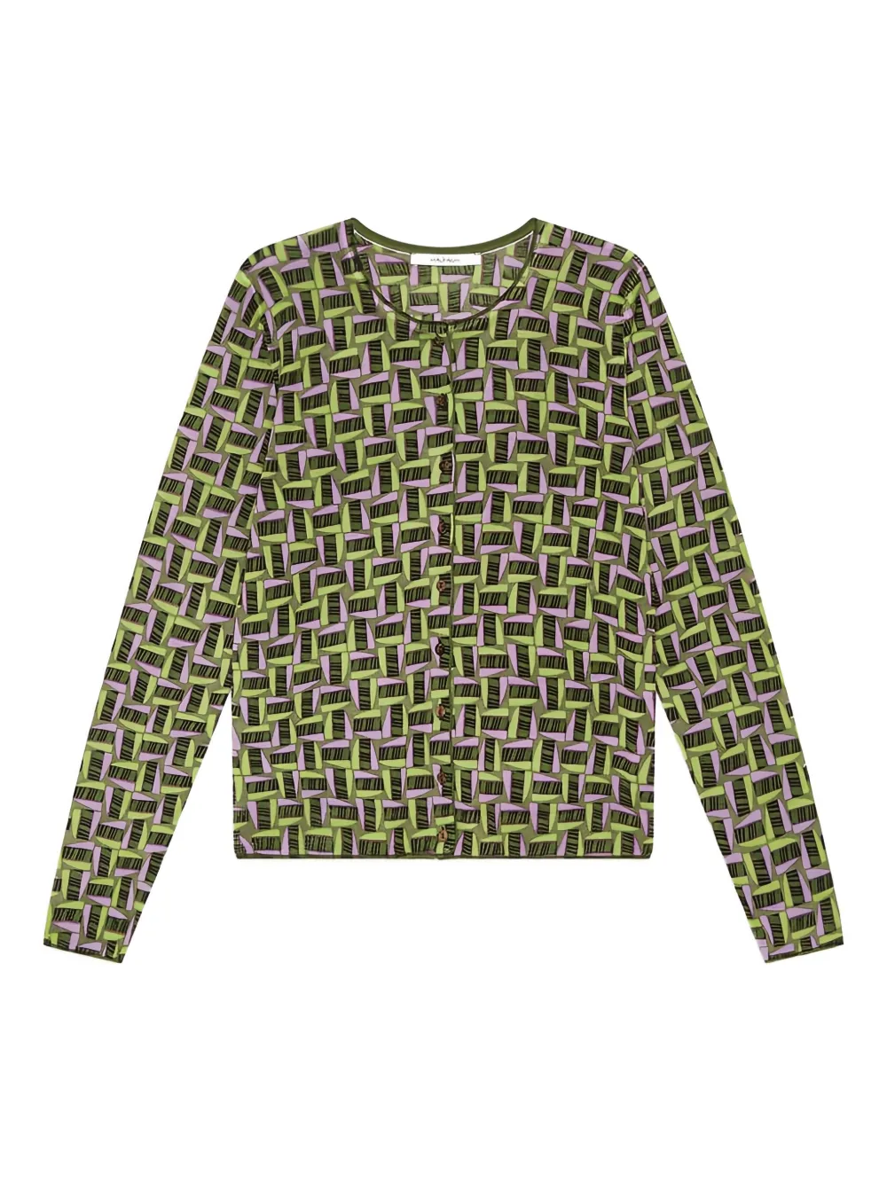 

Кардиган с узором на пуговицах Maliparmi, зеленый