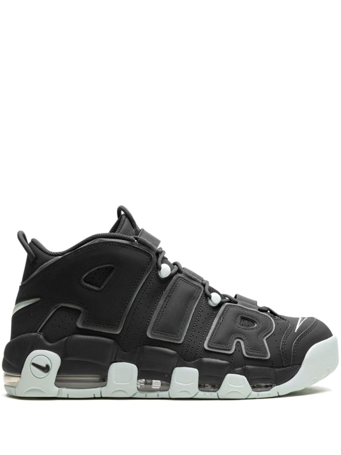 

Nike кроссовки Air More Uptempo Dark Smoke Grey/Light Smoke Grey/Barely Green, серый