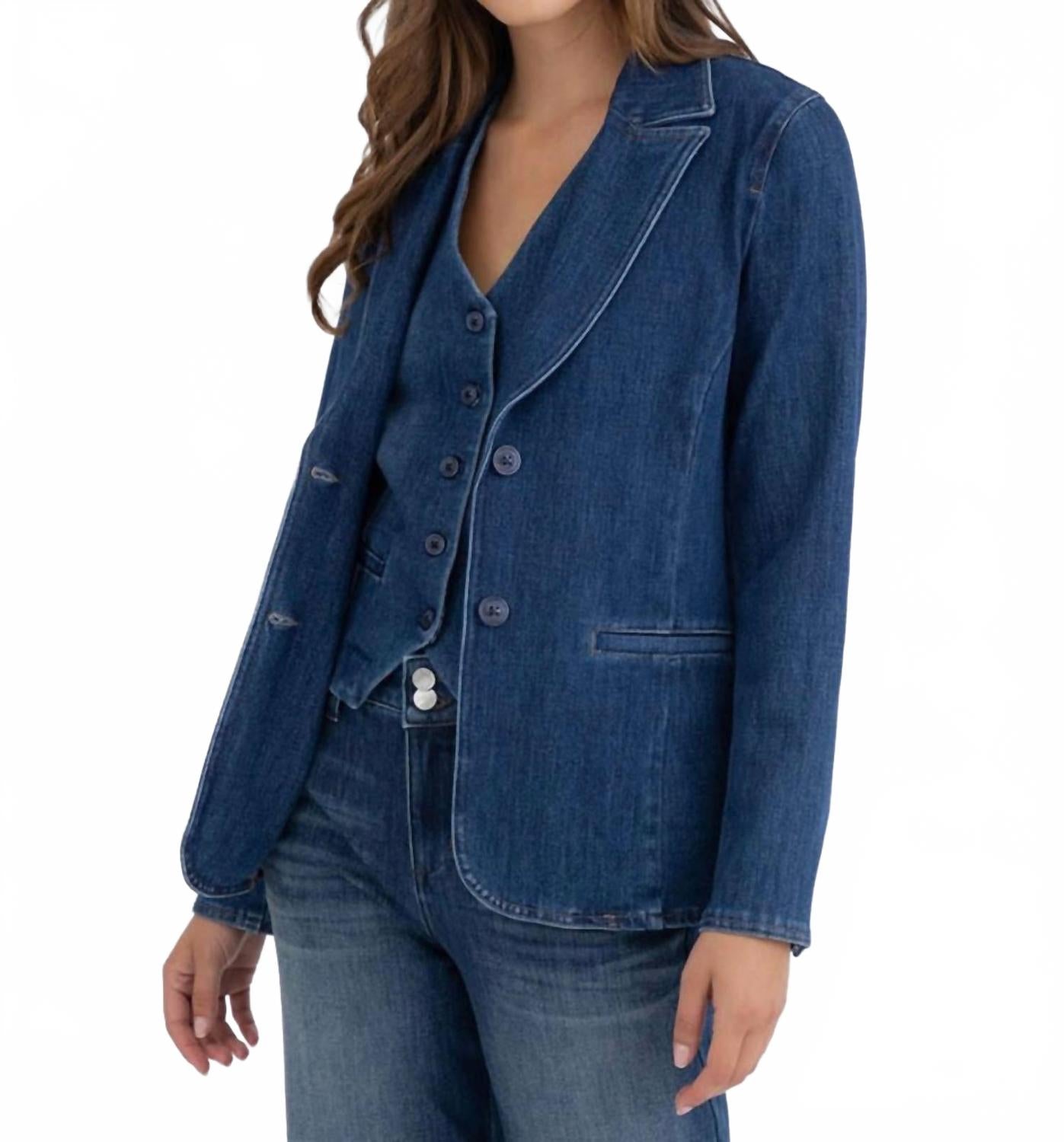 

Коко Деним Блейзер с длинным рукавом в синем Level99