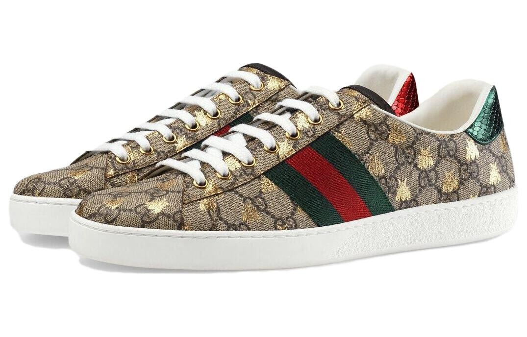 

Кроссовки GUCCI Ace Skateboard Shoes Men Low-Top Monogram Color, Серый, Кроссовки GUCCI Ace Skateboard Shoes Men Low-Top Monogram Color