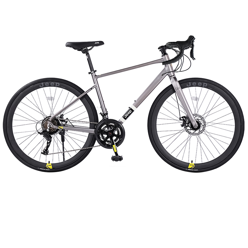 

GR500 Алюминиевый сплав Дисковый тормоз Шоссейный велосипед для поездок на работу Унисекс Jeep, серый