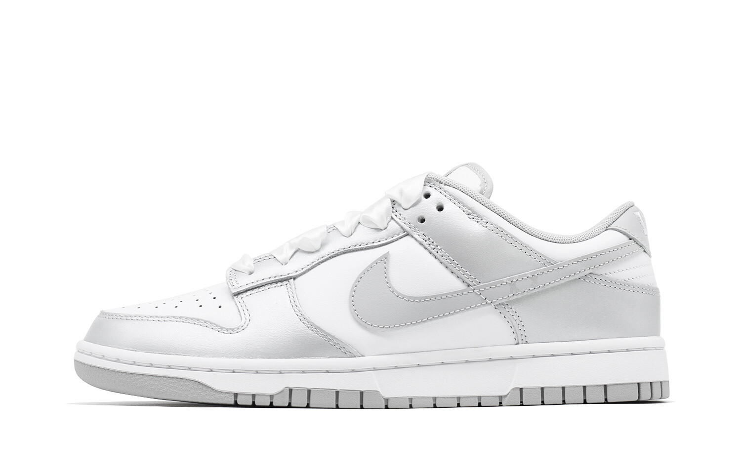 

Кроссовки Nike Dunk Skateboarding Shoes Men Low-top Grey/white/silver, серый