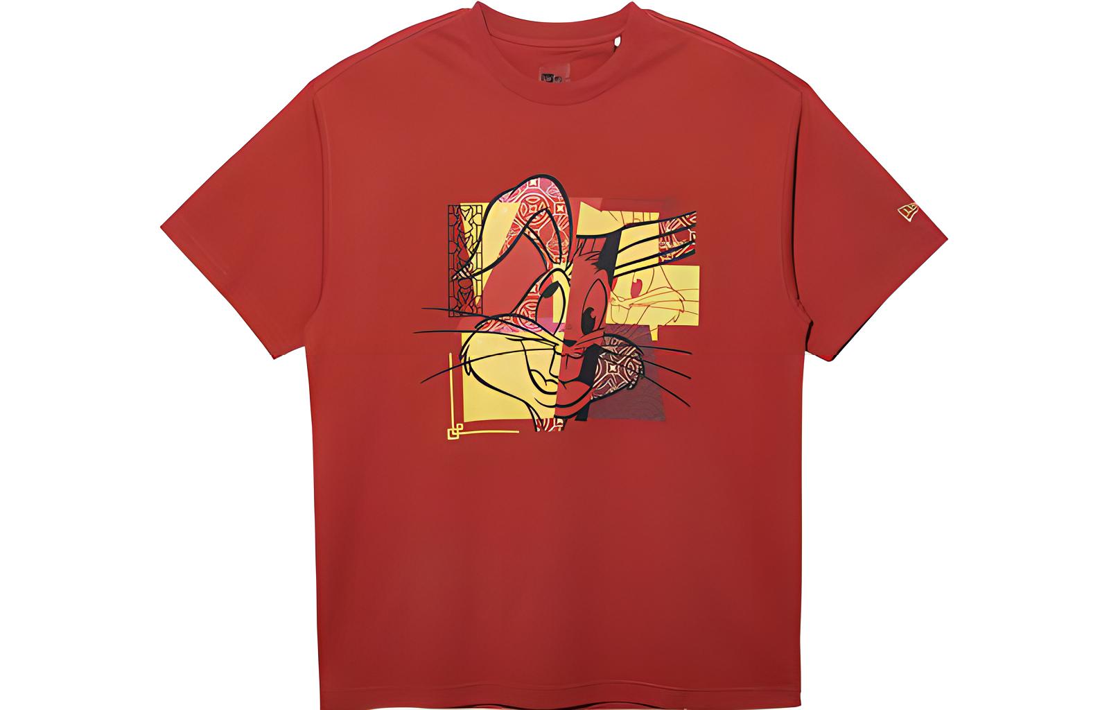 

New Era Футболка унисекс красная, Красный, New Era Футболка унисекс красная