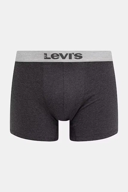 Боксеры из хлопка с эластаном 6 шт Levi's, черный — фото 2