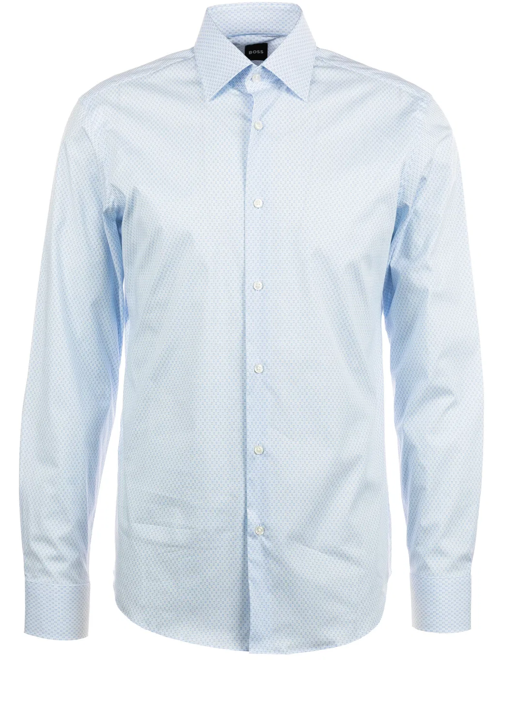 Рубашка Boss Regular fit Button Up Shirt H-Joe синего цвета
