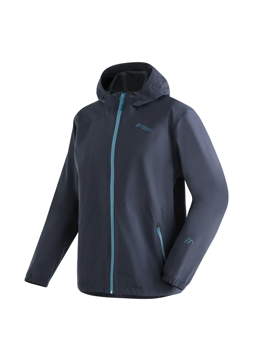 

Функциональная куртка Maier Sports "Tind Eco M", минималистичная 2,5-слойная куртка для походов и туров, голубой