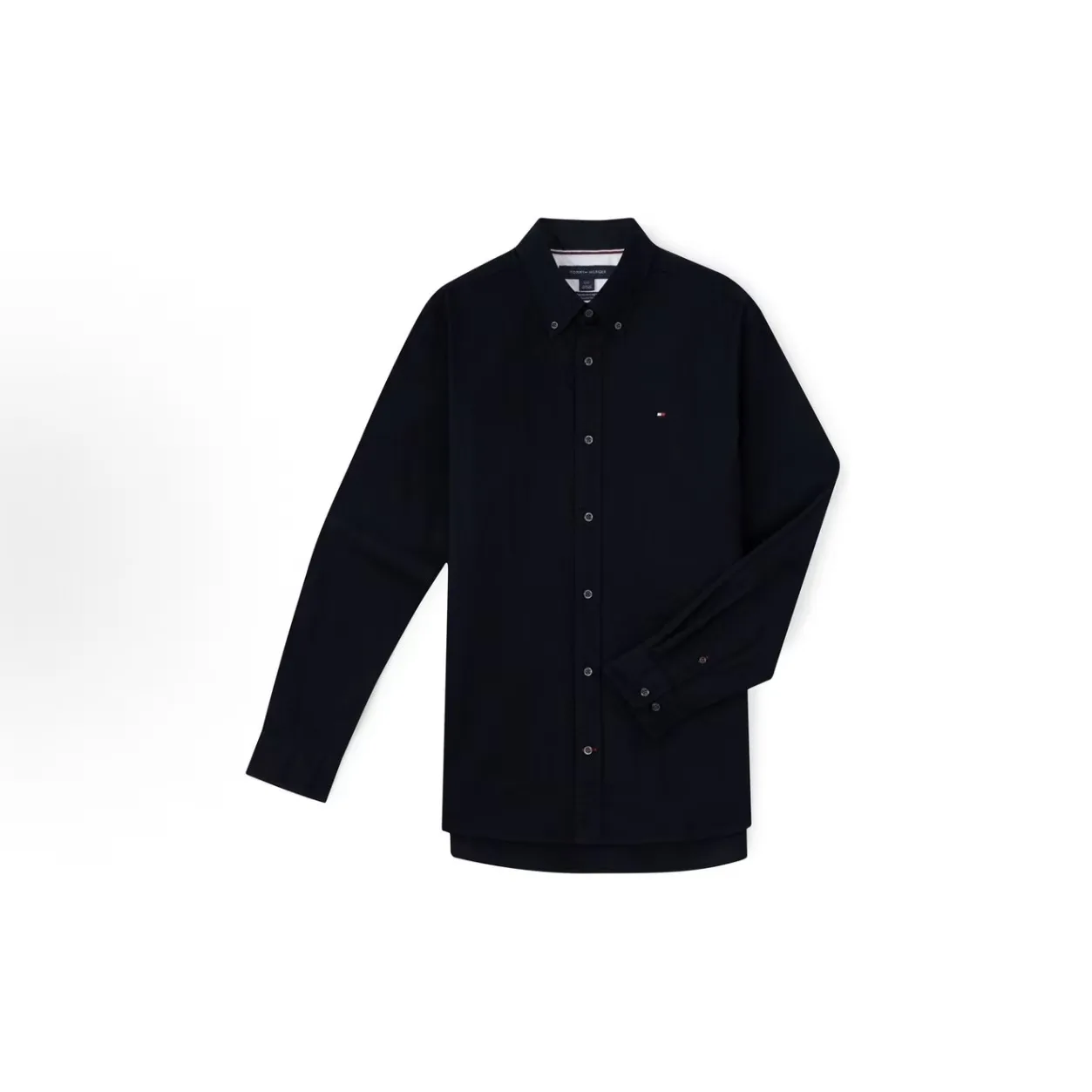 Рубашка мужская с лацканом Tommy Hilfiger, Black BDS