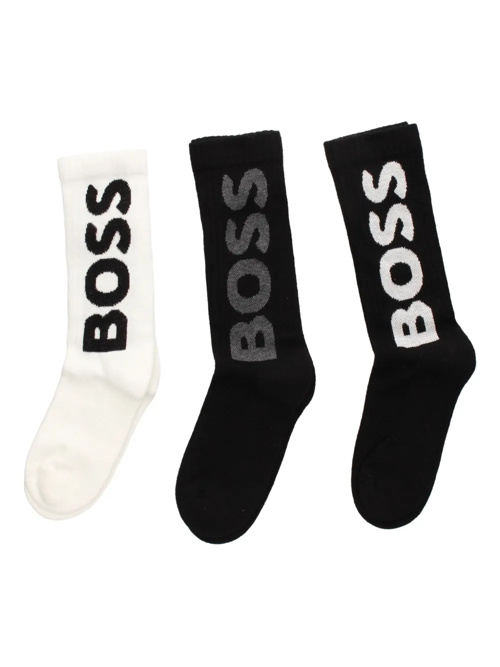 

Комплект из пар носков с логотипом BOSS, черный