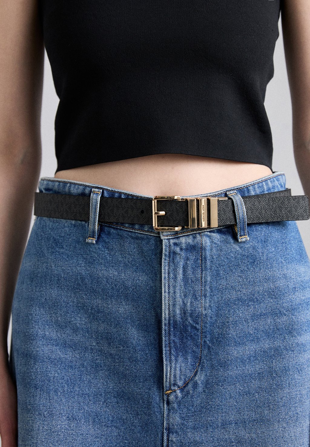 

Пояс REVERSIBLE BELT MICHAEL Michael Kors, черный