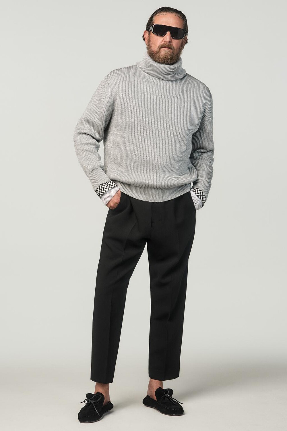 

Кожаные лоферы x Stefano Pilati ZARA, черный