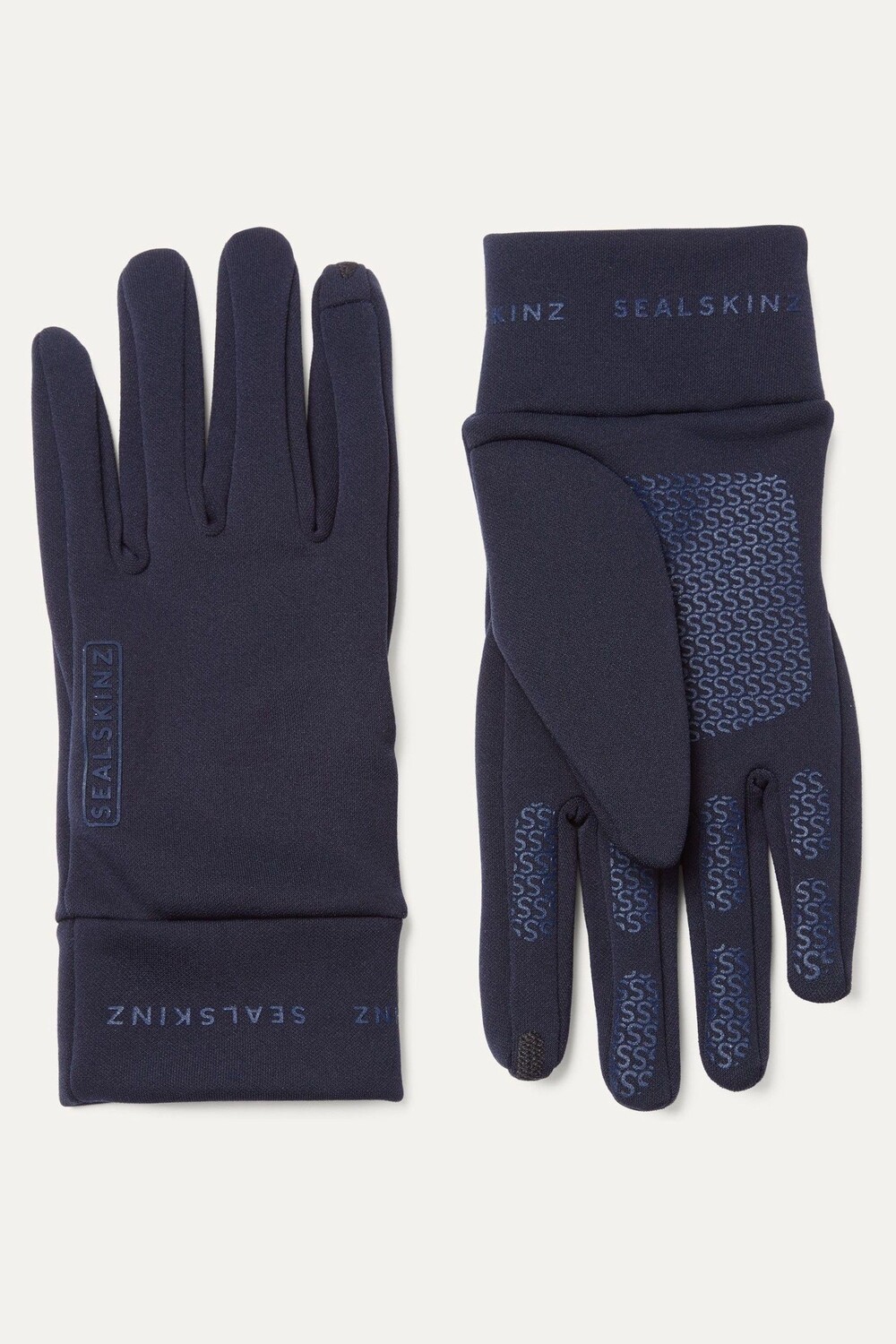 

Черные водоотталкивающие нано-флисовые перчатки Acle SEALSKINZ, синий