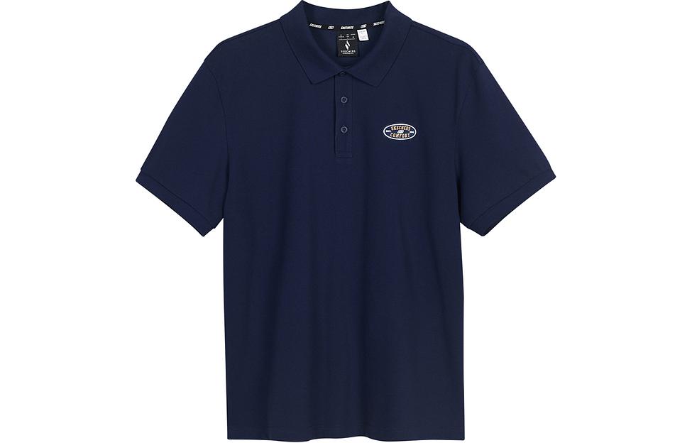 

Skechers Мужская поло морского синего цвета, Синий, Skechers Мужская поло морского синего цвета