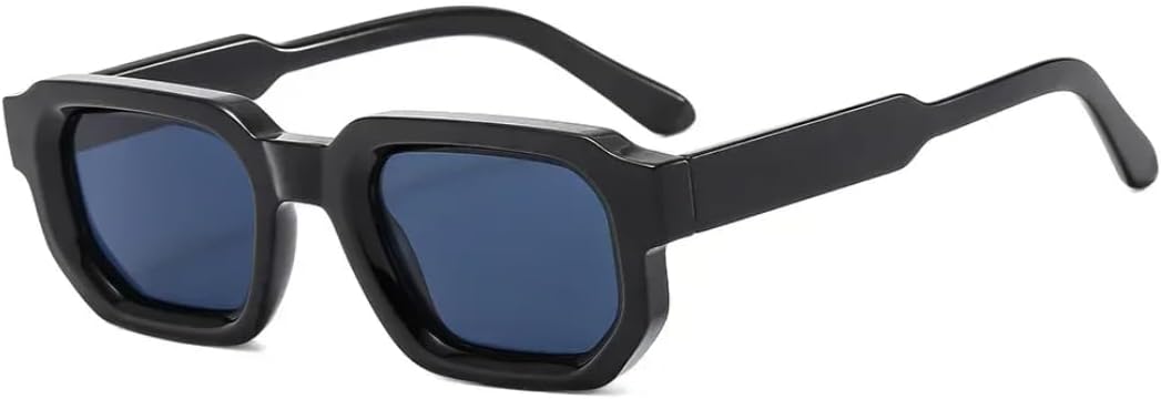 

Модные солнцезащитные очки для женщин и мужчин в стиле ретро, ​​роскошные, с прозрачными линзами, солнцезащитные очки цвета чайного дерева, защита от УФ-излучения UV400 VFDHN, Black Black