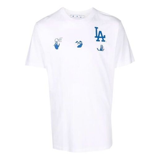 

Футболка x new era x mlb crossover ss22 la dodgers logo printing short sleeve ordinary version white Off-White, белый