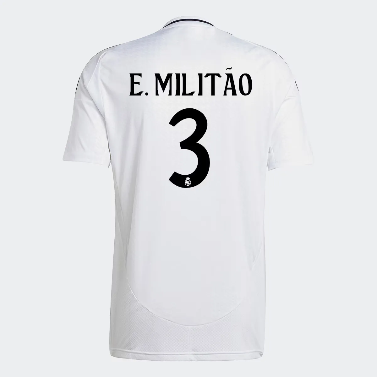 

Мужская домашняя футболка Real Madrid CF 2024-2025 E. Militão 3 Adidas, белый