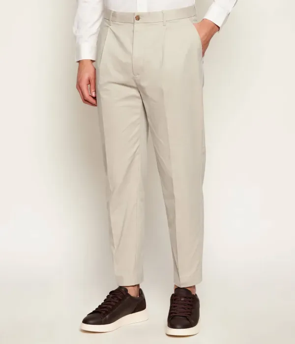 Брюки чинос tapered fit Calvin Klein, бежевый — фото 3