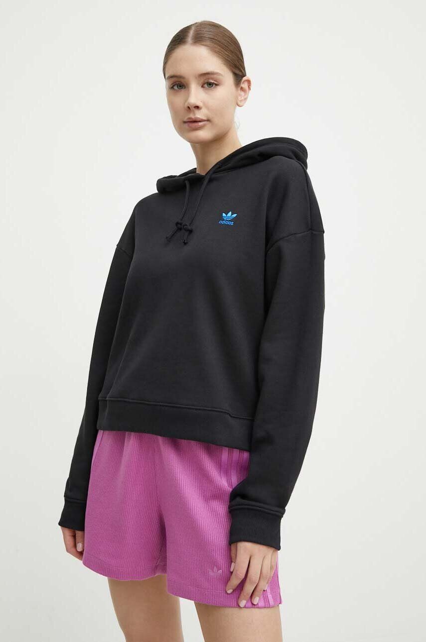 

Хлопковая толстовка adidas Originals, черный