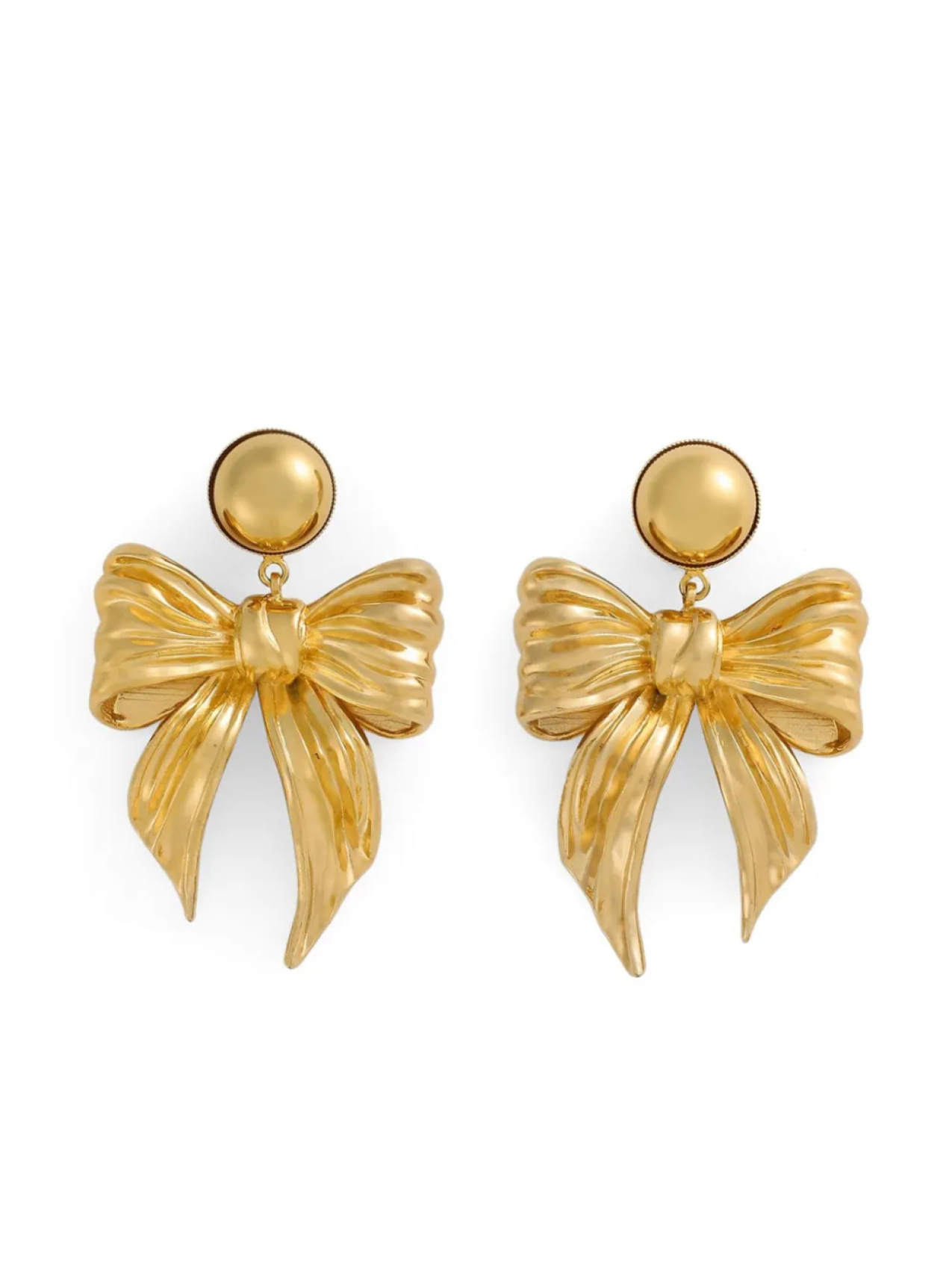 

Dolce & Gabbana серьги в форме бантов, золотой