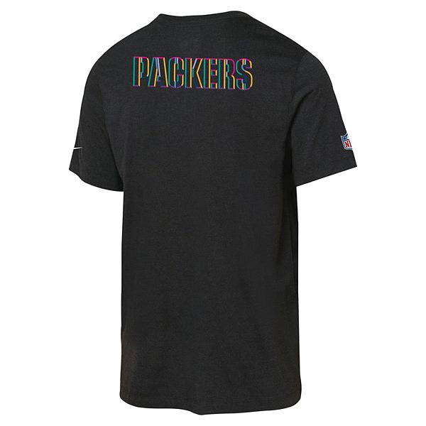 Футболка Youth black green bay packers 2025 NFL Crucial Catch Tri-Blend Dri-FIT Nike — фото 4