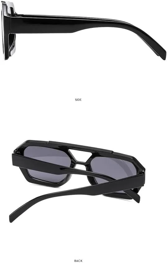 

Ретро солнцезащитные очки с двойной перемычкой для женщин, крупная оправа, леопардовый коричневый градиент, модные солнцезащитные очки для мужчин HYYZZC, C6