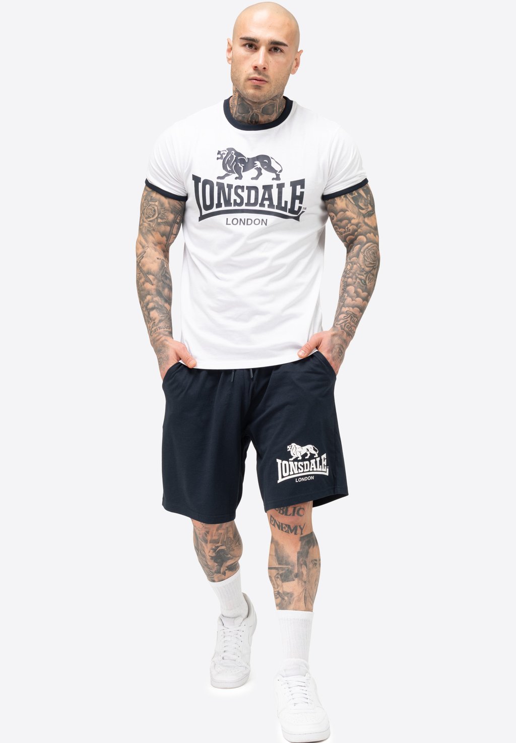 

Футболка с принтом SET NORMALE PASSFORM MAIST - Tracksuit bottoms Lonsdale, белый