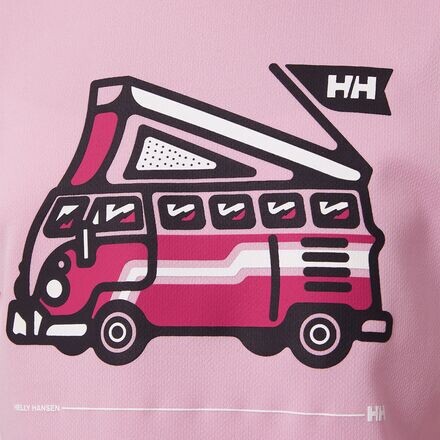 Футболка Marka с короткими рукавами — детская Helly Hansen, цвет Pink Sorbet — фото 4