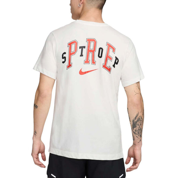 Футболка dri-fit running t-shirt asia sizing 'summit white' Nike, белый — фото 2