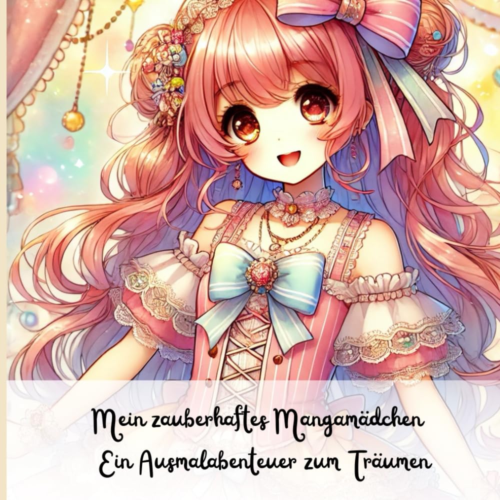 

Mein zauberhaftes Mangamädchen - Ein Ausmalabenteuer zum Träumen: Ein fantasievolles Ausmalbuch mit eleganten Mangamädchen für Jugendliche und Erwachsene (German Edition) (Independently published)