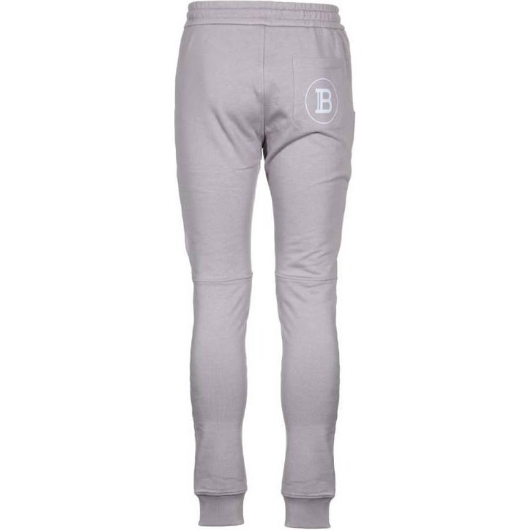 Трикотажные спортивные штаны мужские серые BALMAIN — фото 3