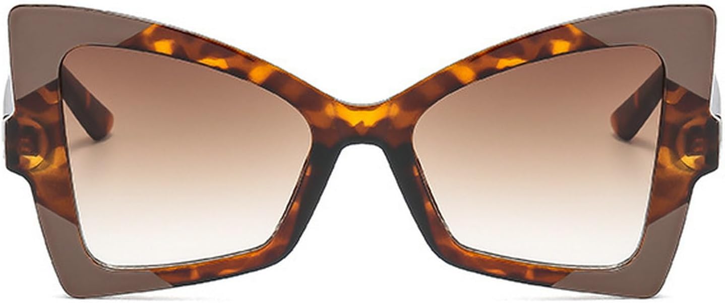 

Солнцезащитные очки Willochra Retro Butterfly 2024, модные женские градиентные солнцезащитные очки, роскошные дизайнерские очки большого размера, защита от УФ-излучения UV400, Leopard