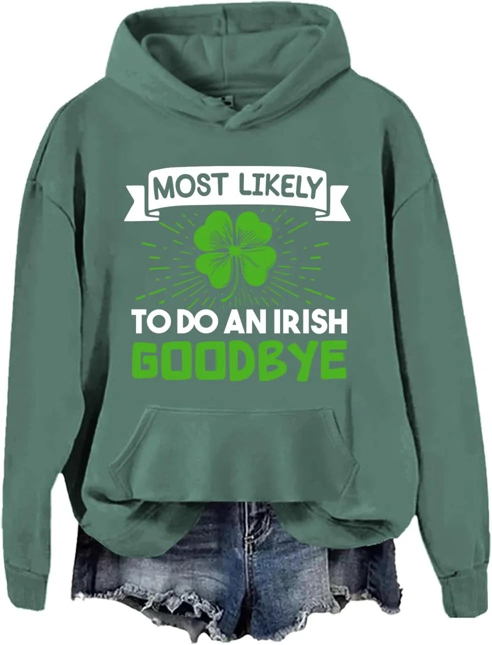 

Свитшот Most Likely to Do an Irish Goodbye JWVEL