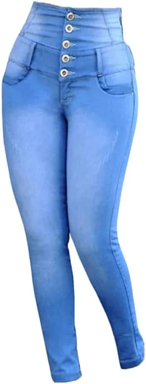 

Женские джинсы-легинсы Andongnywell с высокой талией и карманами