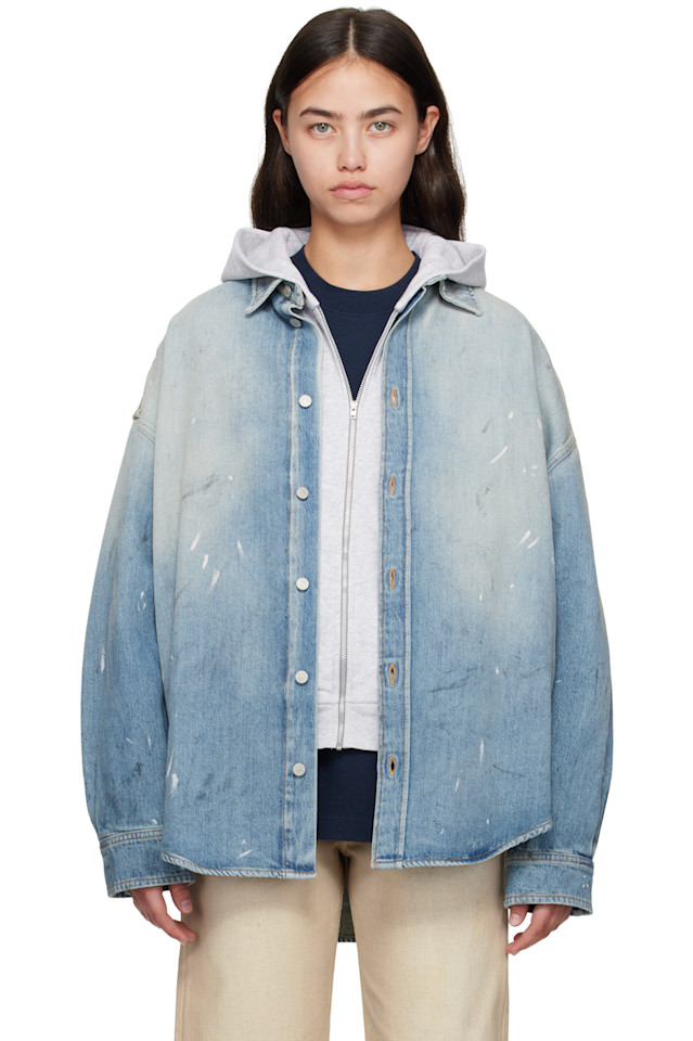 

Acne Studios Синяя джинсовая рубашка на пуговицах