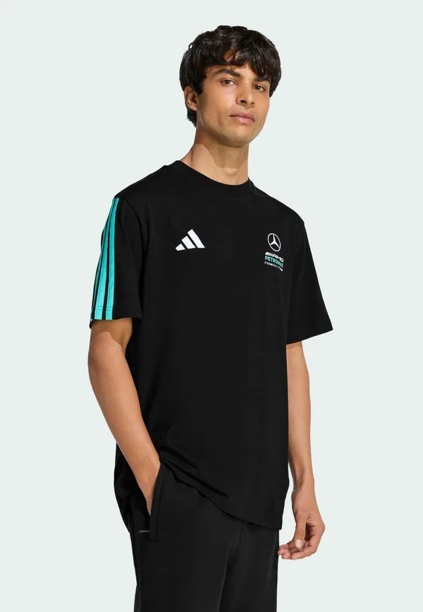 Футболка amg petronas formula 1 team dna sports Adidas Performance, Black Semi Mint Rush