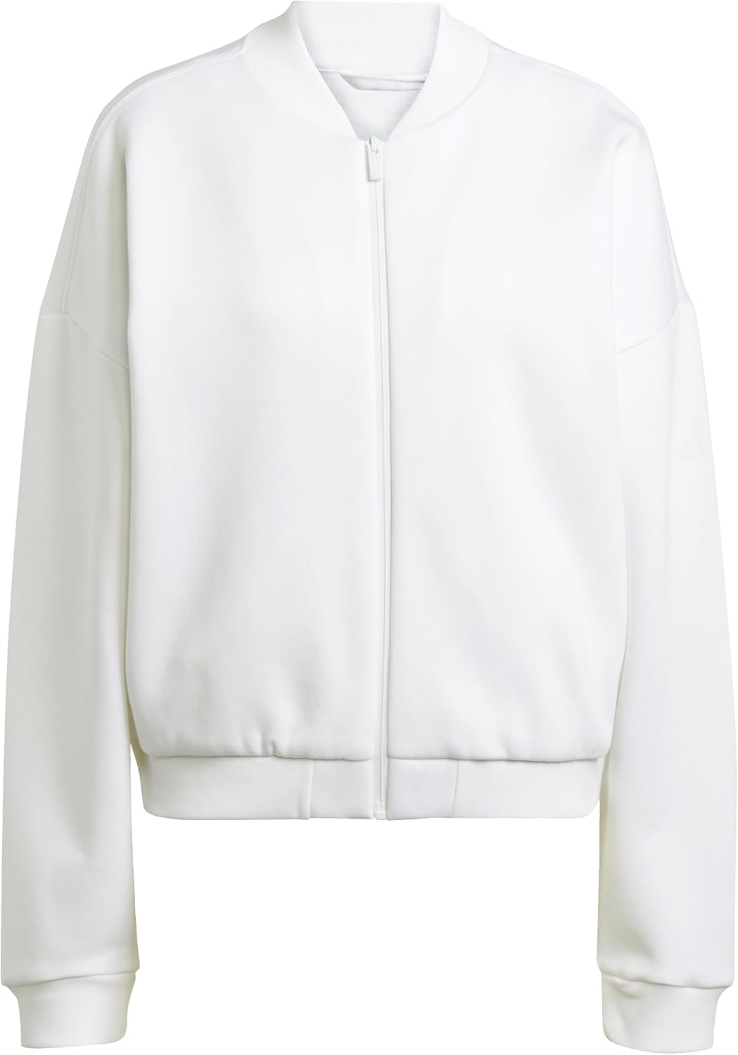 Женская куртка-бомбер Adidas Originals Adidas Essentials с флисом, белый — фото 2