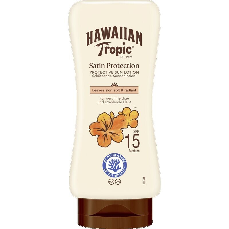 

Солнцезащитный лосьон Satin Protection SPF 15 Hawaiian Tropic, 180 ml