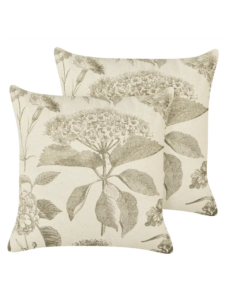 

Декоративная подушка Beliani 2er Set Deko ROSEMARY, цвет beige/grün