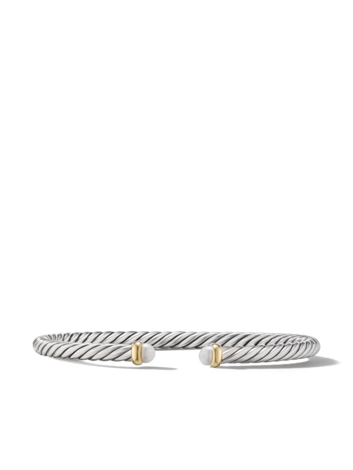 

Браслет Modern Cable из желтого золота с жемчугом David Yurman, серебряный