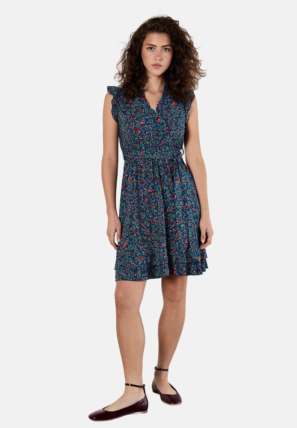 

Платье из джерси RUFFLE FLORAL Apricot, синий