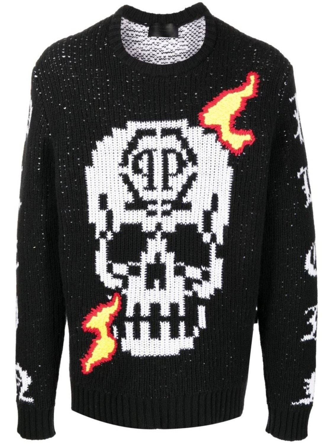 

Philipp Plein джемпер с принтом Skull, черный