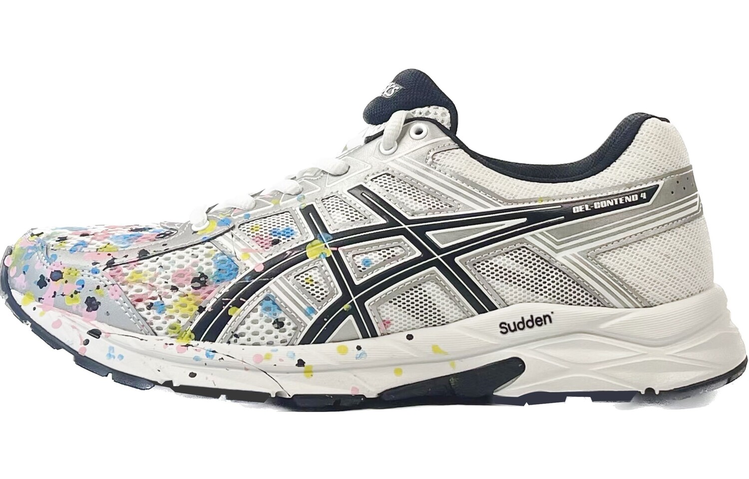 

Кроссовки Gel-Contend 4 мужские с низким верхом, цвет рисовый, серебристый, черный Asics