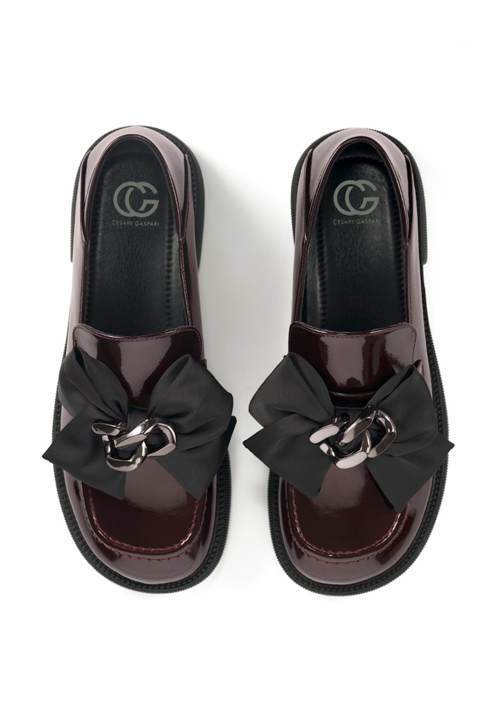 Слипоны LOAFERS Cesare Gaspari, бургундия — фото 3