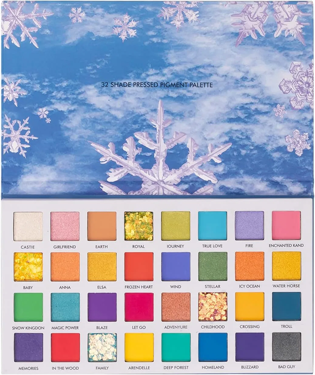 Палетка теней для век 32 цвета, мультиколор, No brand