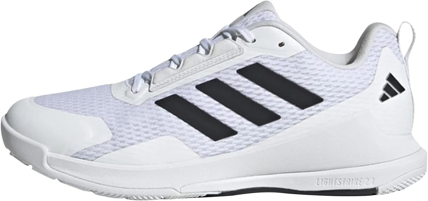 Мужские кроссовки Adidas Novaflight 2 для игры в помещении, Ftwr White Core Black Ftwr White