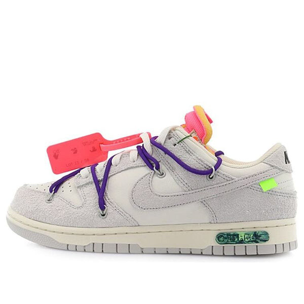 

Кроссовки x off white dunk low Nike, серый